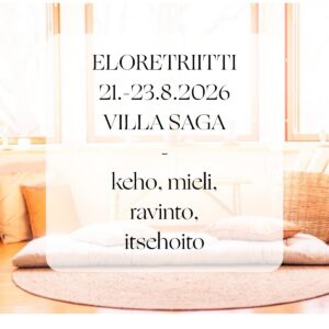 Loppukesän hyvinvointiretriitti – Villa Saga, Kirkkonummi 📌 EARLY BIRD 29.4.2026 ASTI