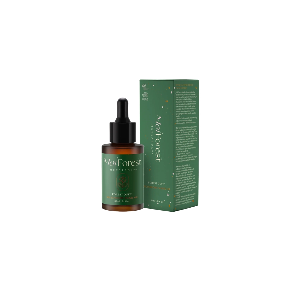 Moi Forest Microbiome Magic Oil – luomu kasvoöljy ja monitoimiöljy 30 ml