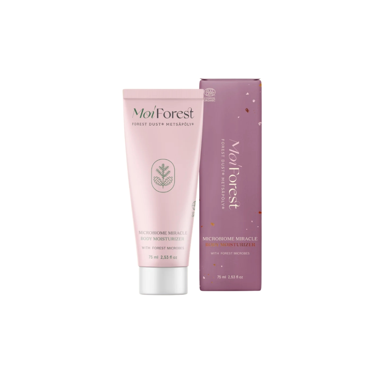 Moi Forest Microbiome Miracle Moisturizer – luomu kosteusvoide vartalolle, käsille ja jaloille 75 ml